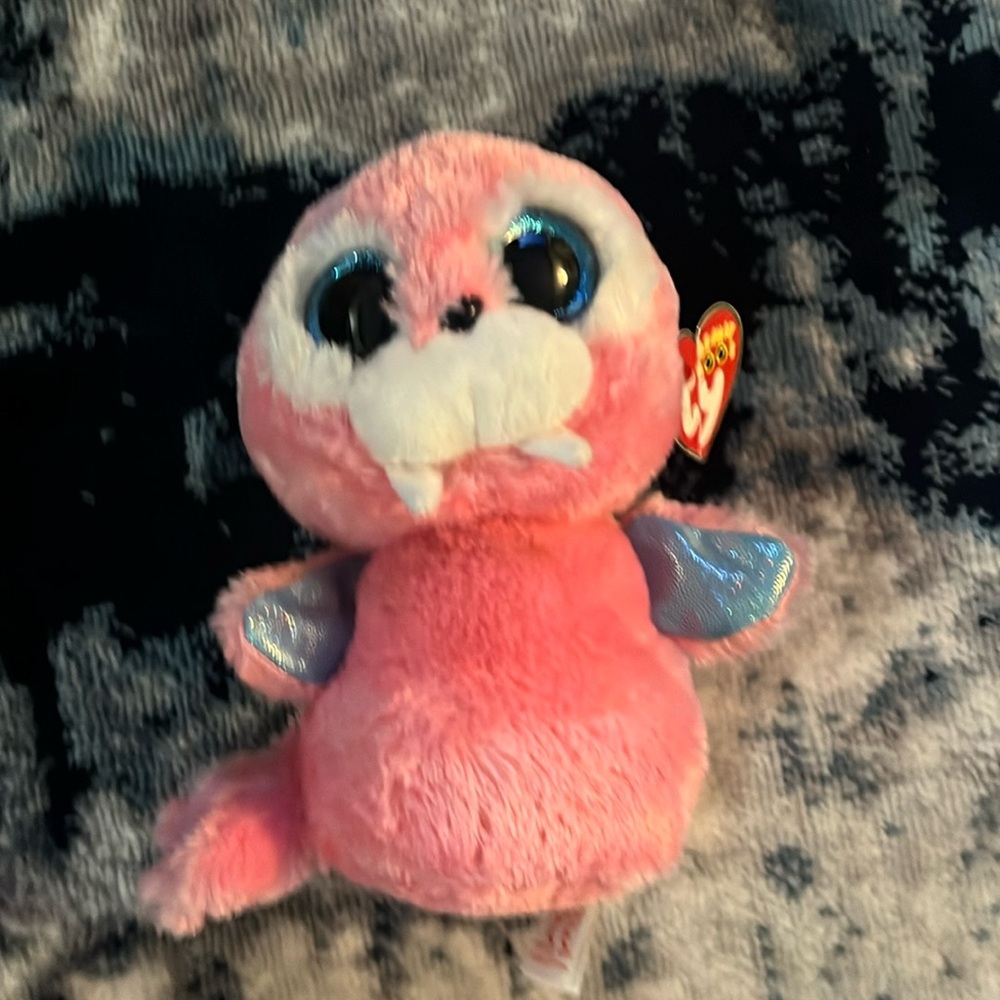 RETIRED TY Beanie Boo - Tusk The Pink Walrus